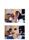 nao-scan * Cat, Rosie and Naomi + Rosie and Naomi messing around in a kitchen * 1275 x 1753 * (152KB)